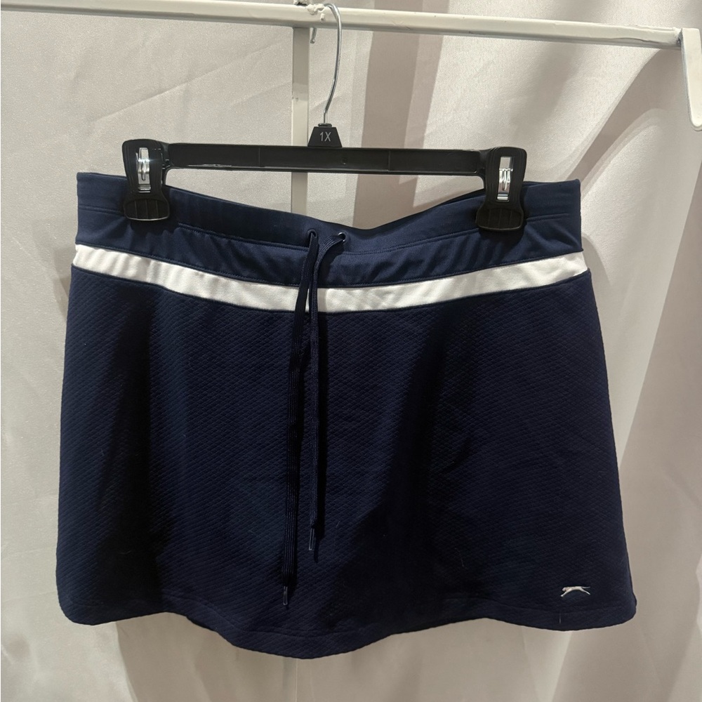 Slazenger Navy Skort with White Logo Detail